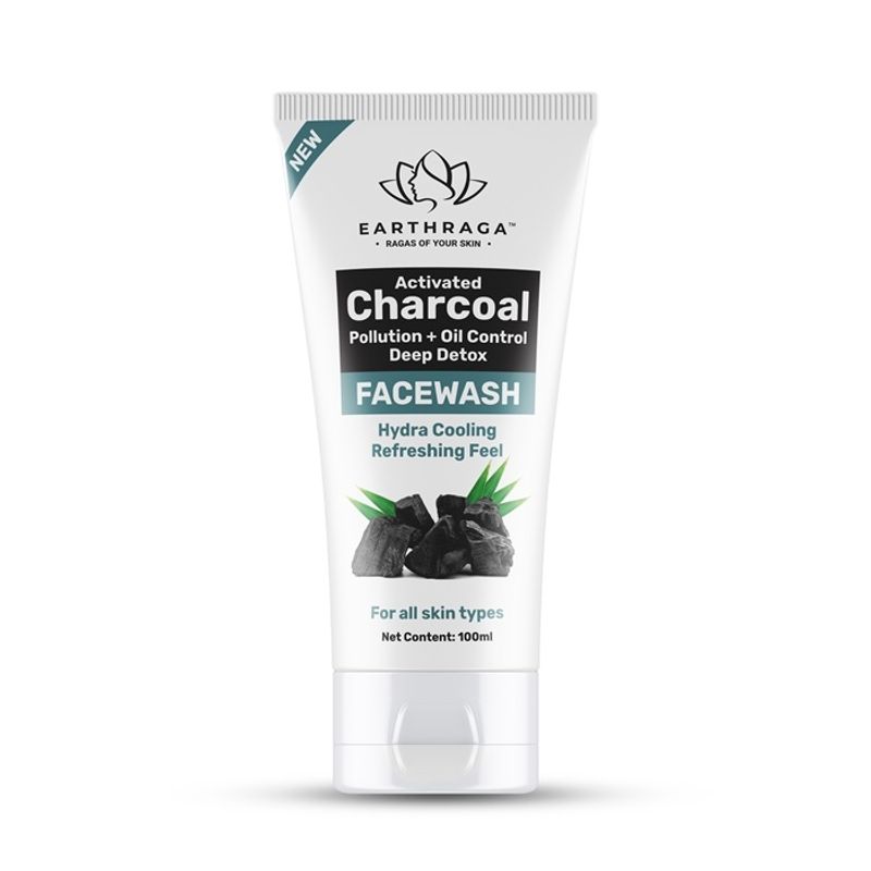 Earthraga Activated Charcoal Pollution and Oil Control Deep Detox Face Wash