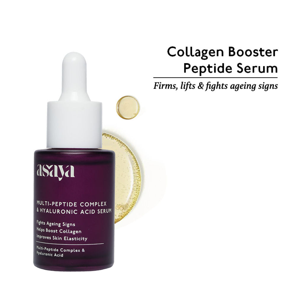 ASAYA 5% MULTI PEPTIDE SERUM WITH HYALURONIC ACID COLLAGEN PEPTIDE FACE SERUM FOR ANTI AGEING(30ML)