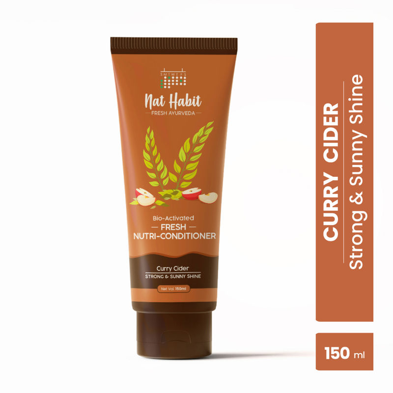 Nat Habit Curry Cider Conditioner For Soft & Shiny Hair, Sulphate Free Shampoo & Conditoner