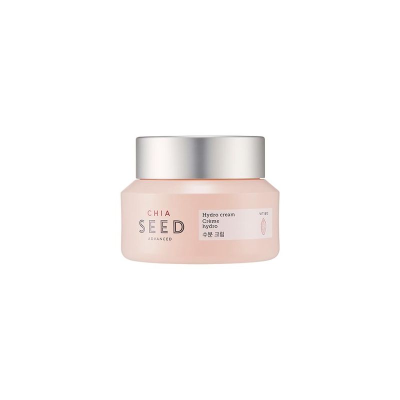 The Face Shop Chia Seed Hydro Cream with Vitamin B12, 24HR Intense Hydration Face Moisturizer