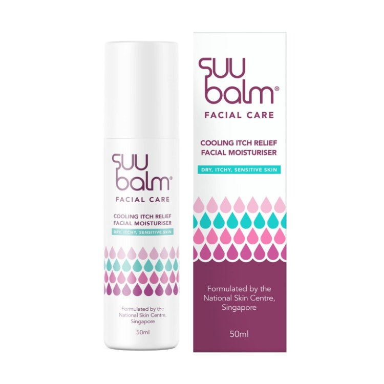 Suu Balm Facial Care Moisturiser Cooling Itch Relief 50Ml