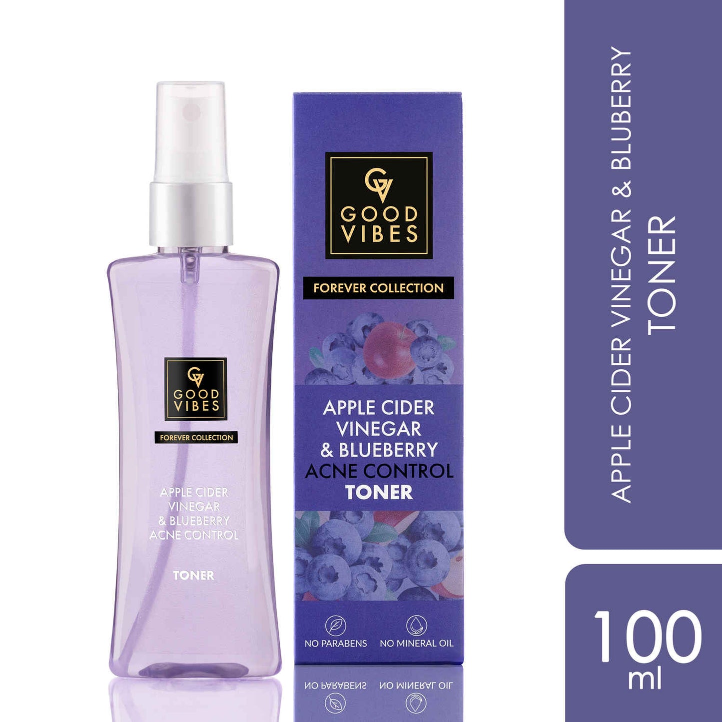 Good Vibes Apple Cider Vinegar & Blueberry Anti Acne Toner (100 ml)