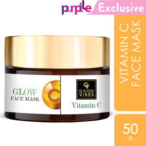 Good Vibes Anti Blemish Glow Face Mask Vitamin C with Power of Serum | No Parabens, No Animal Testing, Vegan, No Mineral Oil, No Sulphates (50 gm)