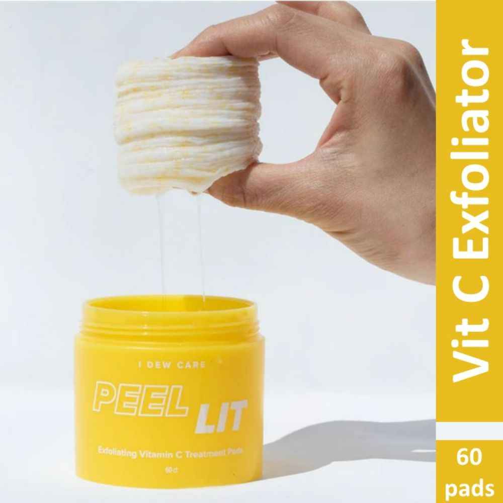 I DEW CARE PEEL LIT, Exfoliating Vitamin C Treatment Pads | Korean Skin Care 60 Pcs