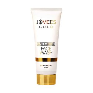 Jovees Herbal Ultra Radiance 24K Gold Face Wash For Radiant and Glowing Skin โ All Skin Types โ Paraben & Alcohol Free, 100 ML (Pack of 1)