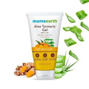 Mamaearth aloe turmeric gel with pure aloe vera & turmeric for skin & hair(150 ml)