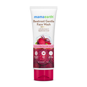 Mamaearth Beetroot Gentle Face Wash With Beetroot & Hyaluronic Acid For Hydrated Pink Glow - 100 ml