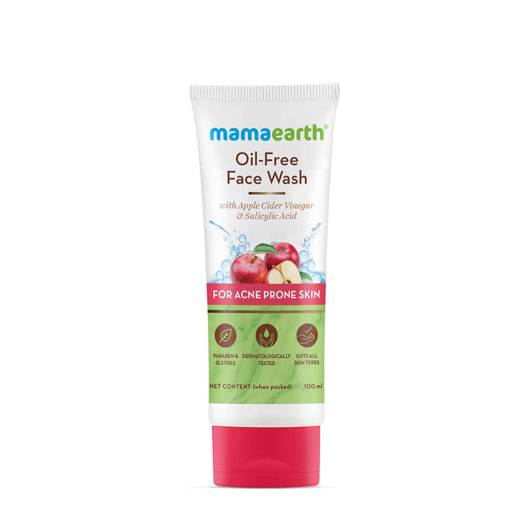 Mamaearth Oil-Free Face Wash with Apple Cider Vinegar & Salicylic Acid for Acne-Prone Skinโ 100 ml