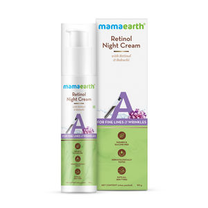 Mamaearth Retinol Night Cream with Retinol & Bakuchi for Fine Lines and Wrinkles (50 gm)