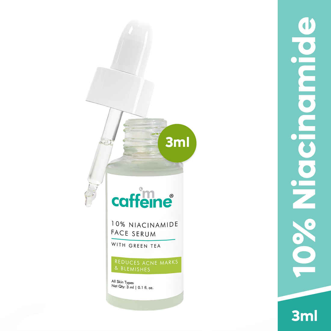 mCaffeine 10% Niacinamide & Green Tea Serum - 3 ml