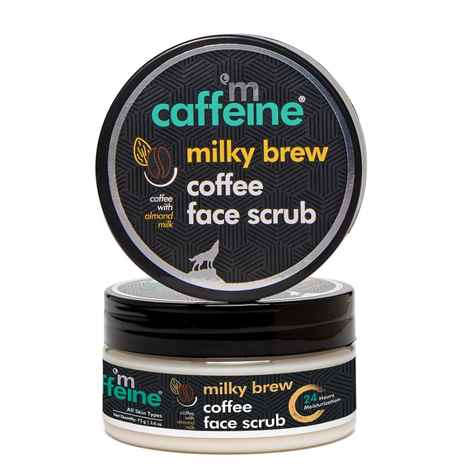 mcaffeinea-milky-brew-coffee-face-scrub-for-gentle-exfoliation-75-gm-scrub-with-shea-butter-almond-milk-for-fresh-glowing-skin