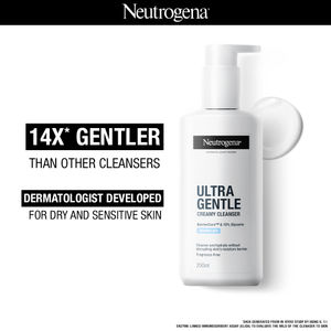 Neutrogena Ultra Gentle Creamy Cleanser, 200 ml