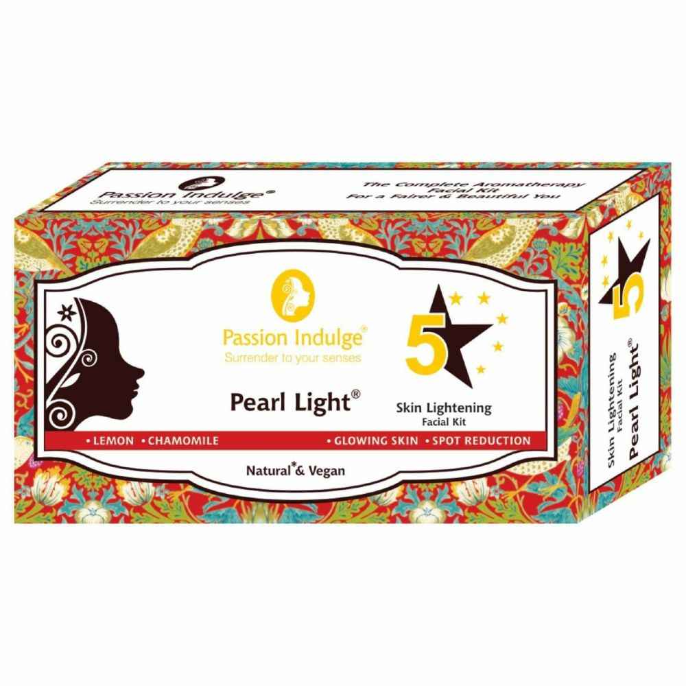 Passion Indulge PEARL LIGHT 5 STAR Facial Kit for Spot reduction And Skin Lightening (2+1) - 50 gm
