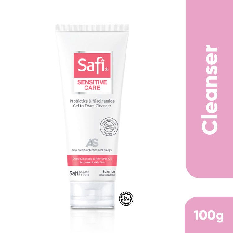 Safi Sensitive Care Probiotics & Niacinamide Foaming Cleanser 100G