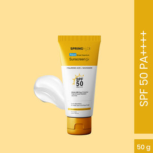 Spring H2O Aqua Broad Spectrum Sunscreen Gel Spf 50 Pa++++ With Hyaluronic Acid 50 ml
