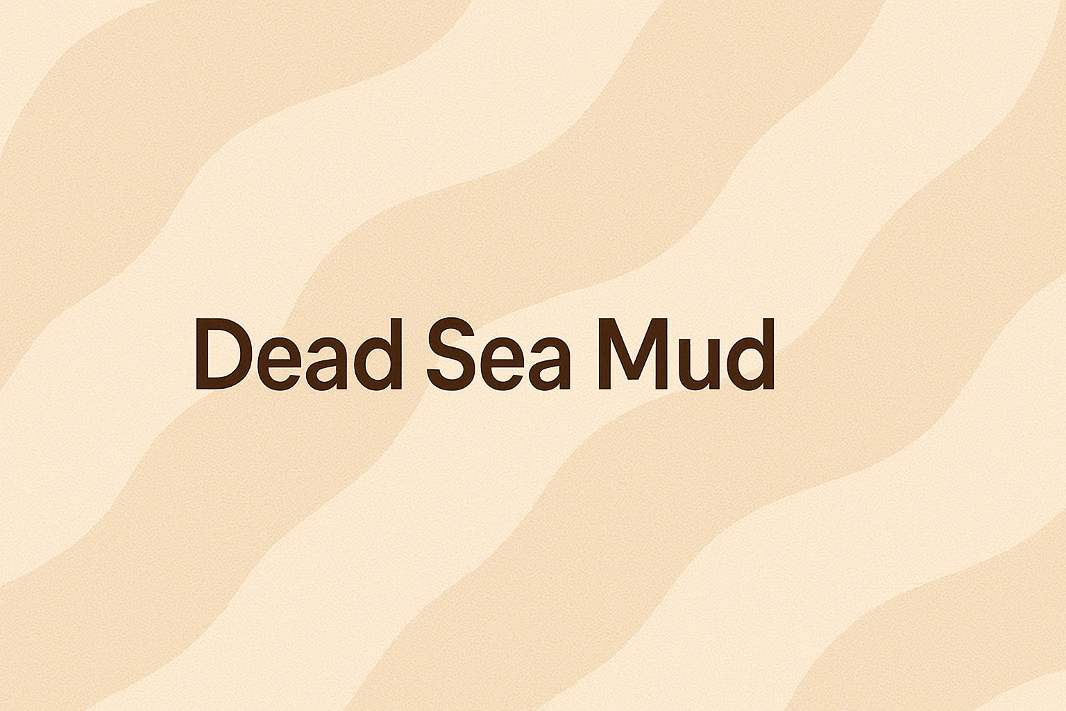 Dead Sea Mud: The Mineral-Rich Purifier for Deep Cleansing and Skin Renewal