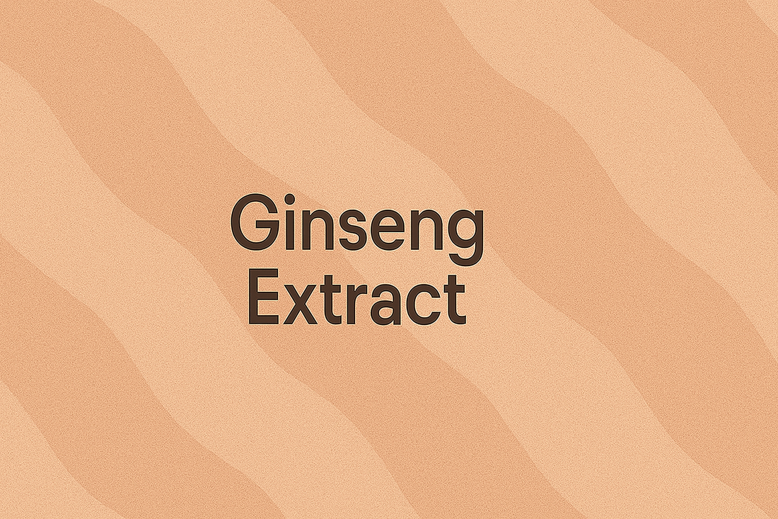 Ginseng Extract: The Adaptogenic Root That Energizes and Revitalizes Tired Skin