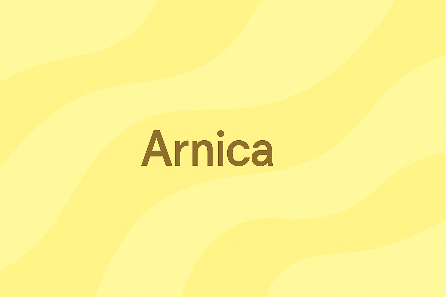 Arnica: Mountain Flower for Bruising and Inflammation