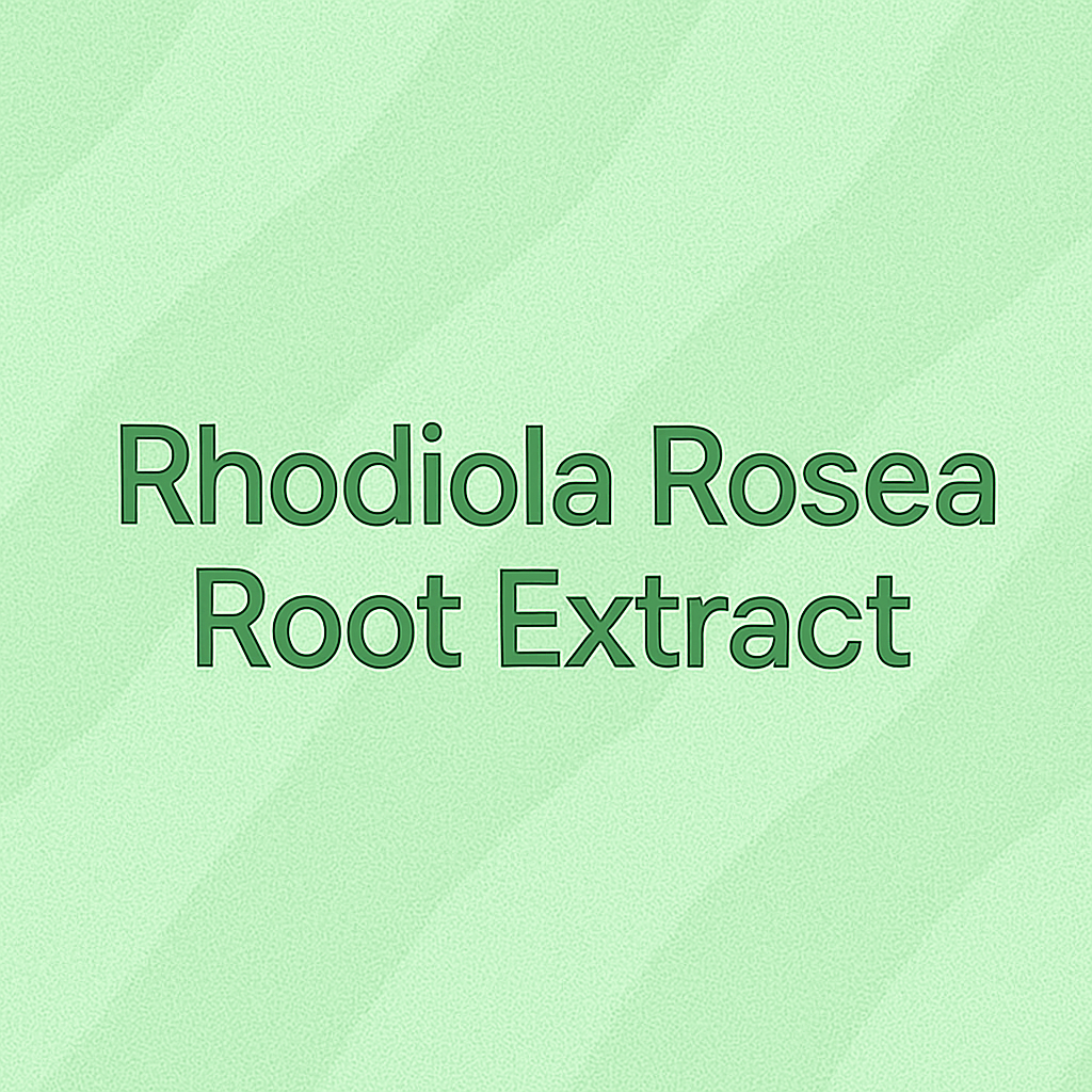 Rhodiola Rosea Root Extract: The Arctic Adaptogen for Stress-Resilient and Age-Defying Skin