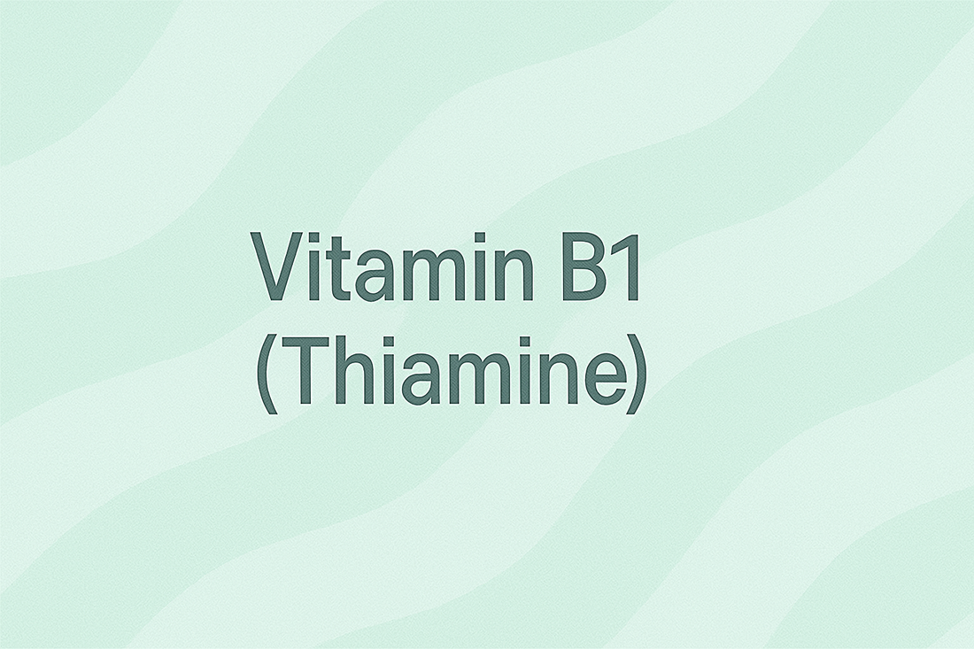 Vitamin B1 (Thiamine): The Energy-Boosting Vitamin for Cellular Metabolism and Healthy Skin Function