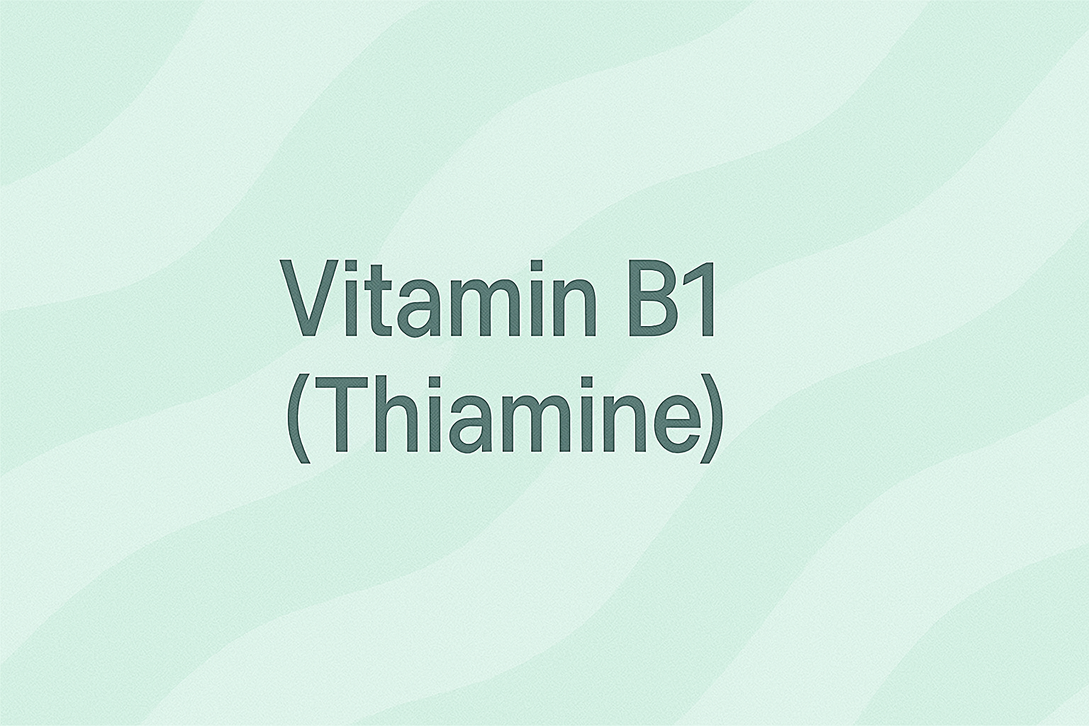 Vitamin B1 (Thiamine): The Energy-Boosting Vitamin for Cellular Metabolism and Healthy Skin Function