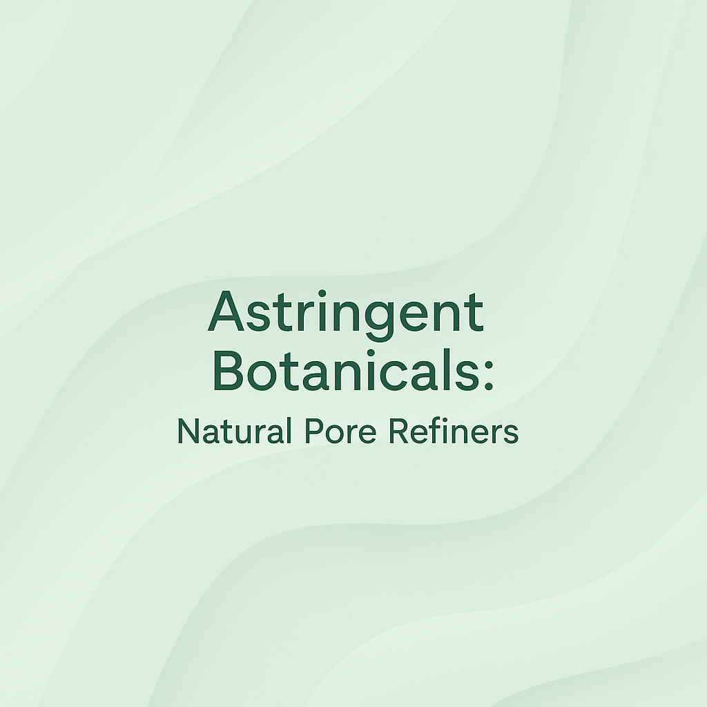 Astringent Botanicals: Natural Pore Refiners