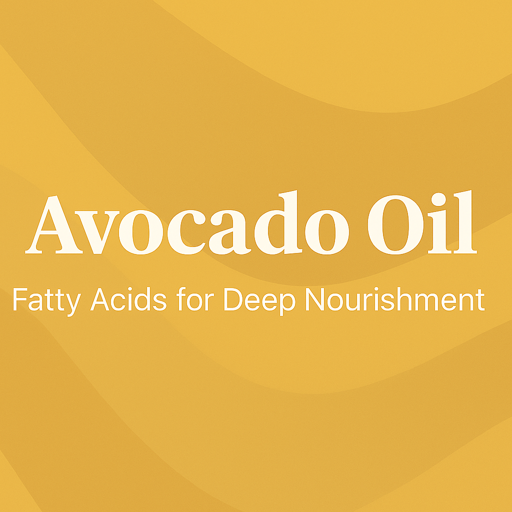 Avocado Oil - Fatty Acids for Deep Nourishment