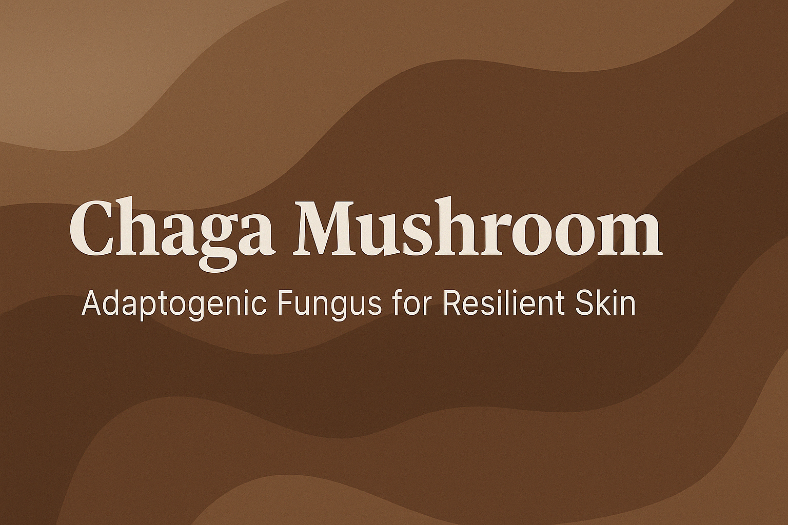 Chaga Mushroom: Adaptogenic Fungus for Resilient Skin