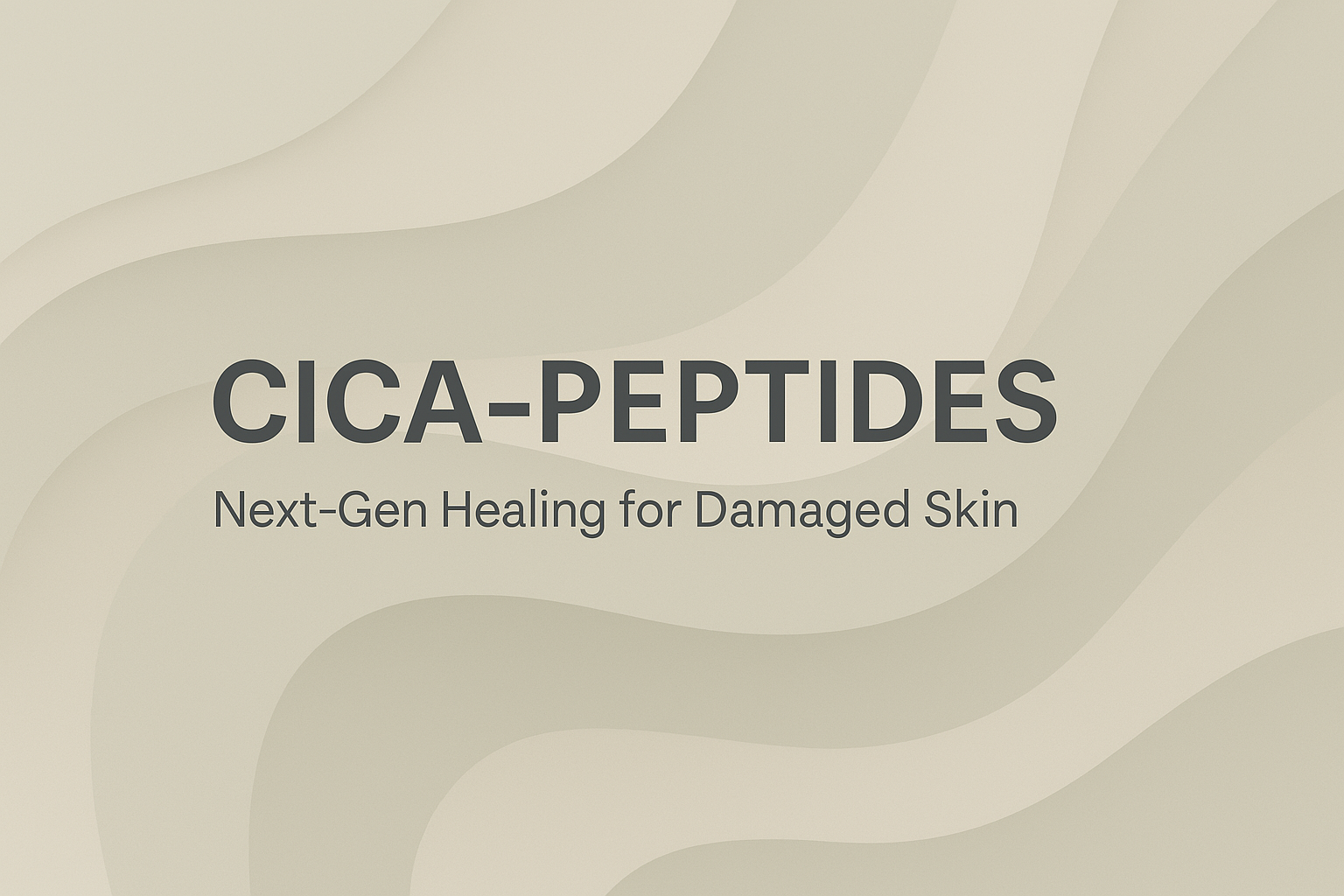 Cica-Peptides: Next-Gen Healing for Damaged Skin
