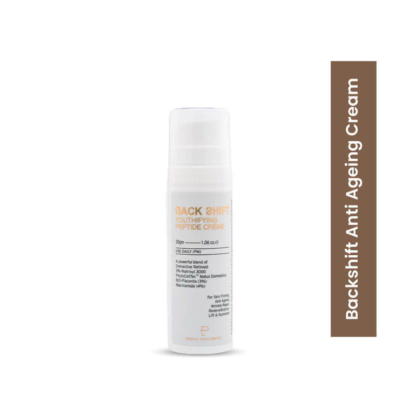 Personal Touch Backshift Anti Ageing Peptide Cream With Granactive Retinol, Bio Placenta & Niacinamide
