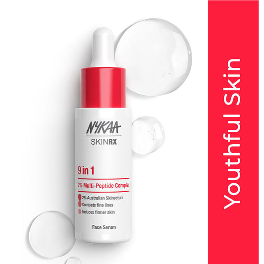 Nykaa SKINRX 2% Multi Peptide 9 in 1 Anti-Aging Face Serum For Collagen Boosting & Skin Firming