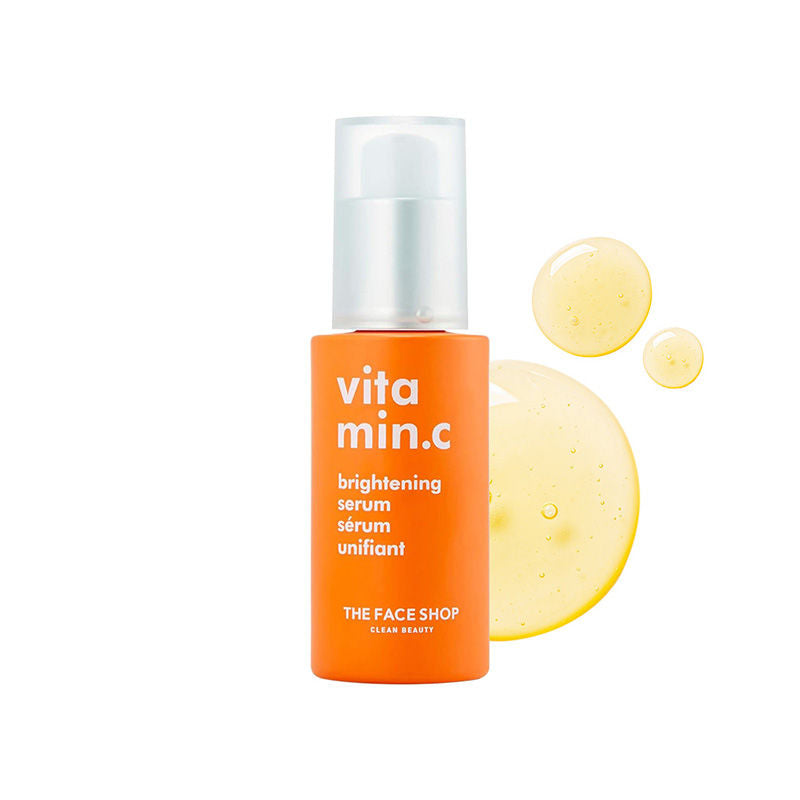 The Face Shop 98% Pure Vitamin C Brightening Korean Serum with Niacinamide & Hyaluronic Acid