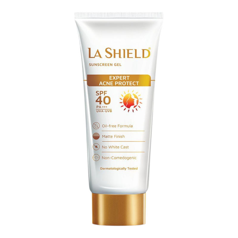 La Shield SPF 40 Mineral Sunscreen Gel Oil free Matte PA +++ For Acne Prone, Oily Skin