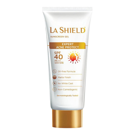 La Shield SPF 40 Mineral Sunscreen Gel Oil free Matte PA +++ For Acne Prone, Oily Skin