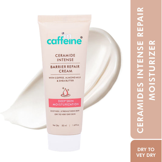 MCaffeine Barrier Repair Coffee Face Moisturizer With Almond Milk & Shea Butter For Deep Moisturization