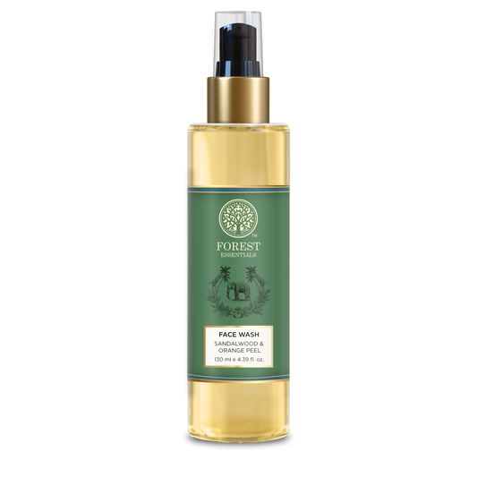 Forest Essentials Hydrating Facial Cleanser With Sandalwood & Orange Peel - Ayurvedic Face Wash