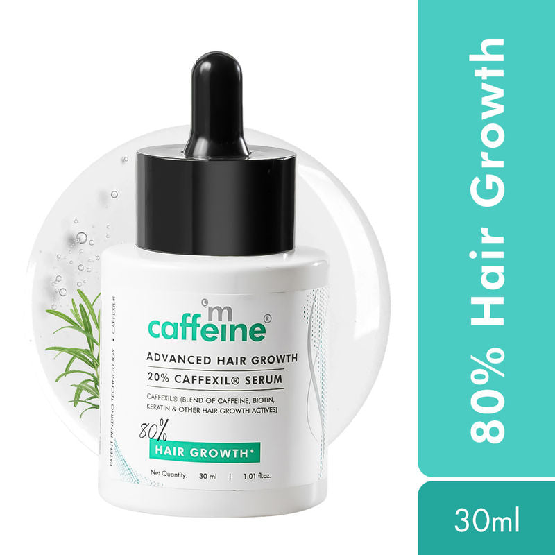 MCaffeine Advanced Hair Growth 20% Caffexil® Hair Serum With Keratin & Rosemary For 80% Hair Growth