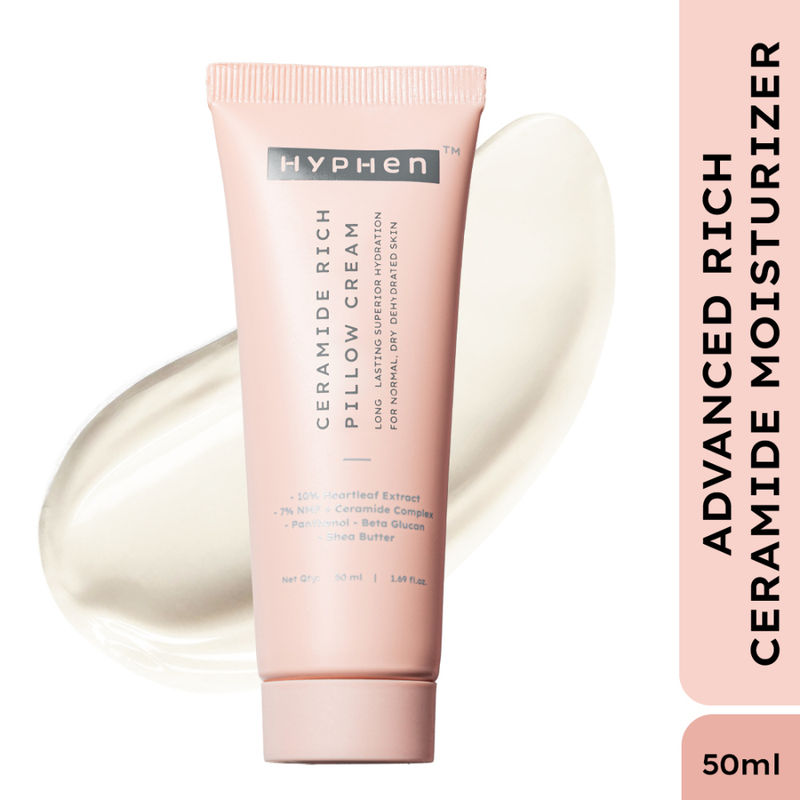 Hyphen 10% Heartleaf & 7% Ceramides-NMF Face Moisturizer| Rich Pillow Cream For Hydration