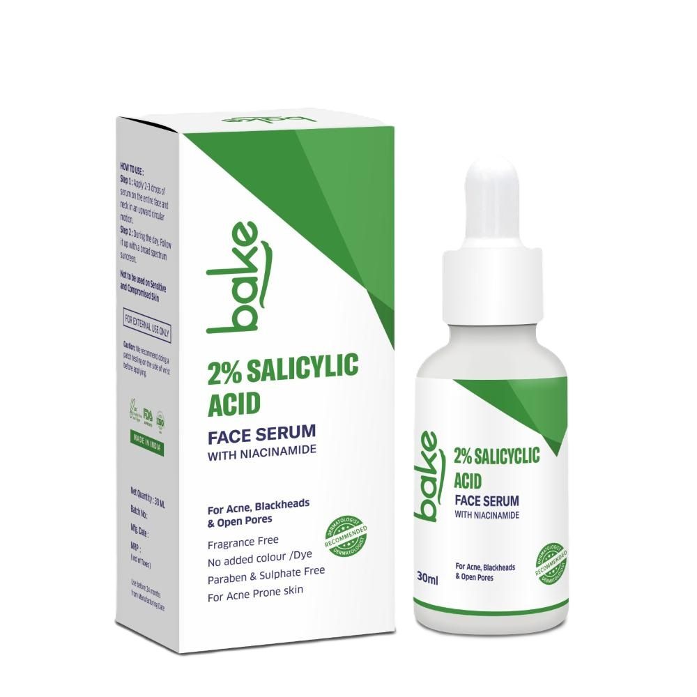 Bake 2% Salicylic Acid Serum For Acne & Open Pores, Acne Prone Skin