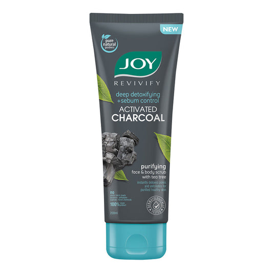 Joy Tea Tree Activated Charcoal Deep Detoxifying Sebum Control Purifying Scrub