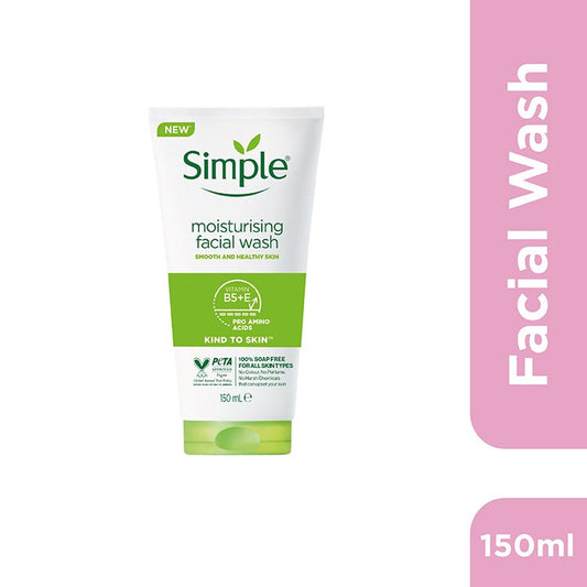 Simple Kind To Skin Moisturising Facial Wash Gel 150Ml