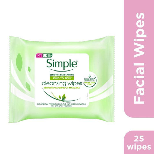 Simple Kind To Skin Cleansing Facial Wipes 25S