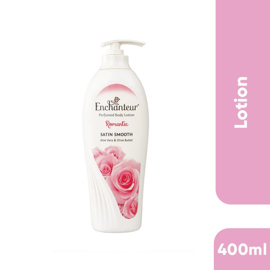 Enchanteur Satin Smooth Perfumed Hand & Body Lotion Romantic 400Ml