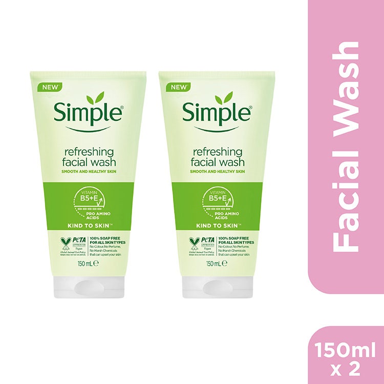 Simple Kind To Skin Refreshing Facial Wash Gel 150Ml Po2#