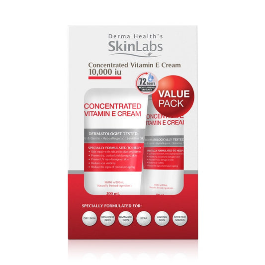 Dh Skinlabs Concentrated Vitamin E Cream 200Ml + 100Ml Kit#