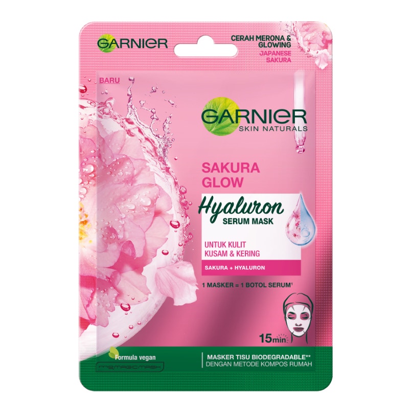 Garnier Skin Naturals Sakura Glow Hyaluron Serum Mask 1S
