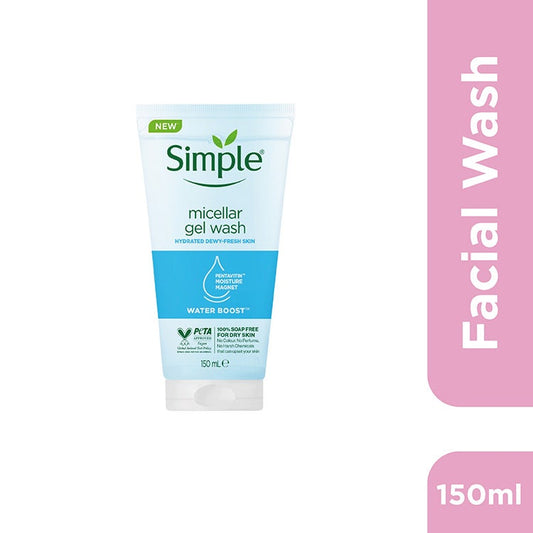 Simple Water Boost Micellar Facial Gel Wash 150Ml