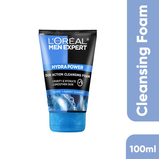 Loreal Men Expert Hydra Power Duo Action Cleansing Foam 100Ml