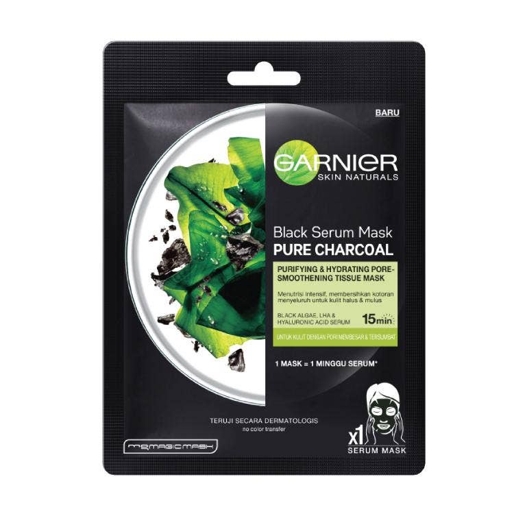 Garnier Skin Naturals Black Pure Charcoal Serum Mask 1S