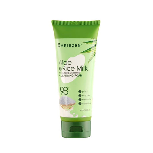 Chriszen Aloe Vera Rice Milk Facial Cleanser Foam 100g